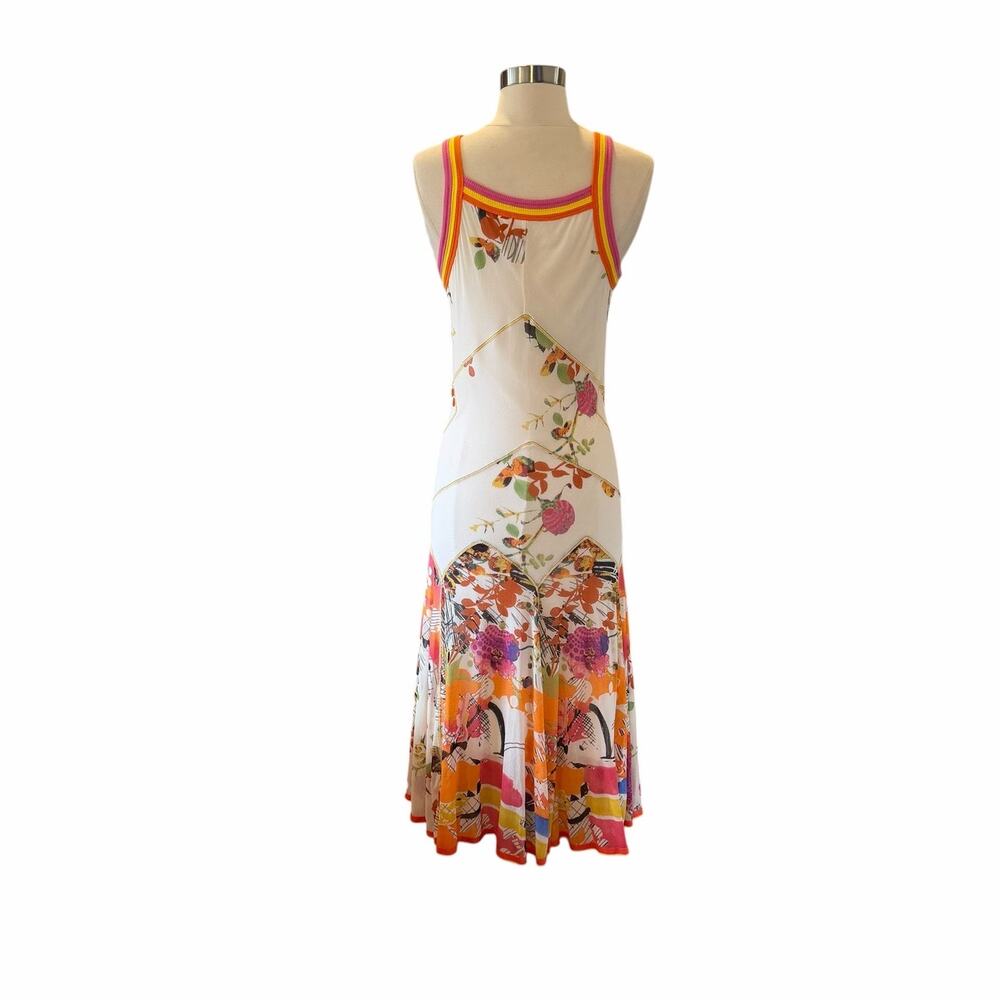 Rare Didier Parakian Paris Art Print Handkerchief Hem Dress Y2K - Picture 5 of 7